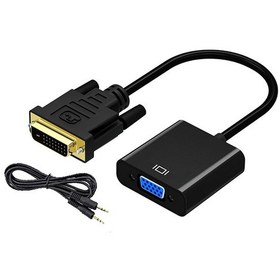 Resim Dvı - D 24+1 To Vga Aktif Dönüştürücü Kablo Ses Destekli 