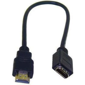 Resim Elektromer HDMI Kablo Erkek Dişi 25 cm Uzatma (Mini Hd Rec. Için) 