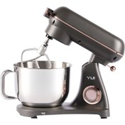 Resim Yui M122 1800 W 6 Litre Alüminyum Döküm Hamur Makinesi Stand Mikser Koyu Gri Rose 