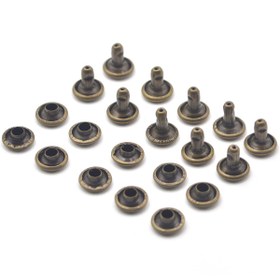 Resim 9mm çift taraflı Rivet / Aparatsız (100 adet veya 1000 adet paketlerde ) - 1000li paket / Antik 