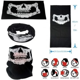 Resim K-Yonlineticaret Motorcu Boyunluk Baf Buff Bandana 25X48 cm Model 7 