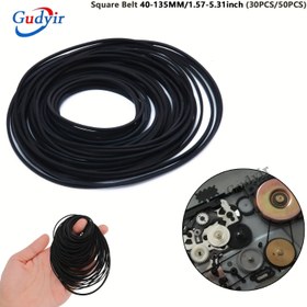 Resim Kayıt Cihazı Kauçuk Kayışları, Kaset Kayıt Cihazı Tamir Bakım Karışık Kaset Kauçuk Kare Kayış 40-135mm (30 adet/50 adet) 