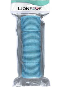 Resim Lionesse Bigudi 1115 Süngerli Mavi 3 x 4'lü Paket 