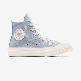 Resim Converse Chuck 70 Suede Shimmer Unisex Mavi Süet Sneaker 033 A08224c Mavi 