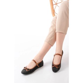 Resim Aska Shoes 6321 Keten Günlük Baret Tokalı Babet 