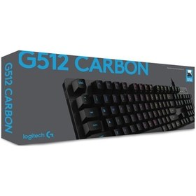 Resim Logitech G512 920-008947 Carbon Lightsync RGB Işıklı GX Blue Switch Gaming Q Klavye 