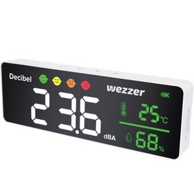 Resim Levenhuk Wezzer Teo TH70 Kirlilik Monitörü Termo Higrometre 