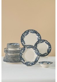 Resim Emsan Melora 24 Parça 6 Kişilik Yemek Takımı Renkli 