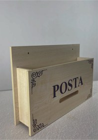 Resim TK WOOD CRAFTS Ahşap Posta ve Fatura Kutusu –Akça Ağaç - Estetik, Dayanıklı ve Kullanışlı Tasarım 