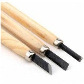 Resim Ahşap Oyma Bıçağı Seti 3 Adet Bıçak 