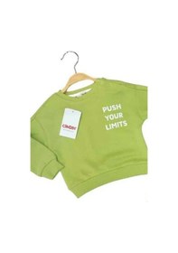Resim Çikoby Erkek Bebek Your Limits Yazılı Sweatshirt-13681 Yeşil 