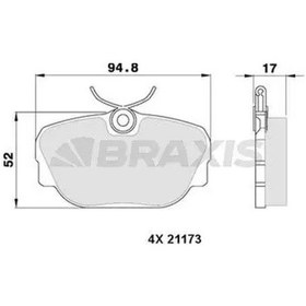 Resim Braxıs Aa0319 On Fren Balatasi 34111154443 34111155998 34111155999 