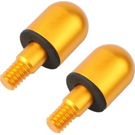 Resim Mercedes Benz Smart 2009-2014 İçin 2 Adet Araba Arka Anti-çarpışma Kuyruk Konisi, Stil: Yuvarlak Altın 