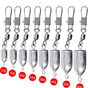 Resim 5 adet Balıkçılık Ağırlığı Kurşun Ağırlıkları, İdeal Balıkçılık Ağırlıkları ve Ağırlıkları, Hassas Döküm ve Çok Yönlü Olta Balıkçılığı için Kurşun Ağırlıkları 