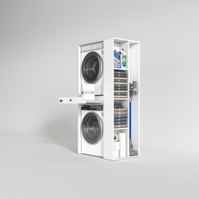 Resim Kenzlife çamaşır-kurutma makinesi dolabı bacce sağ byz 187 * 090 * 60 çekmeceli banyo 