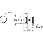 Resim Artema A45149 Yuvarlak Lavabo Süzgeci Universal Basmalı 
