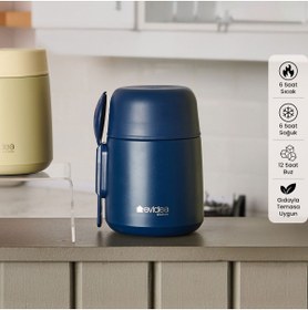 Resim Evidea Kitchen Yemek Termosu - Lacivert - 500 ml 