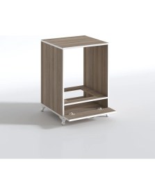 Resim Kenzlife ankastre modülü kabini krom crd fırın ocak dolabı kapaklı ayaklı sabit tabla 