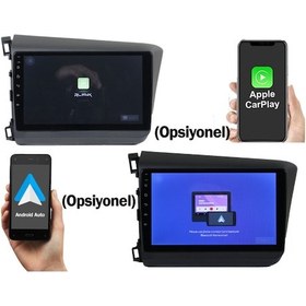 Resim Honda Civic Fb7 2012-2015 9 inç 6-128 GB PRO Android Carplay Multimedya 