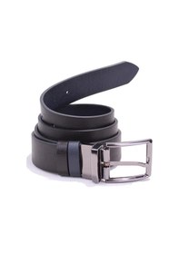 Resim Dagoster DMK26-465DG Siyah Lacivert 4 CM Çift Taraflı Hakiki Deri Erkek Kemer Siyah Siyah - Lacivert 