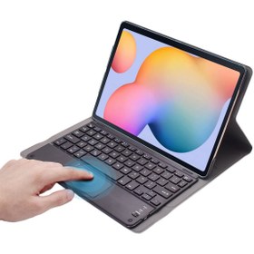 Resim Microcase Samsung Galaxy Tab S6 Lite P610 10.4 Inc Bluetooth Klavye + Touchpad Standlı Kılıf - Bkk2 