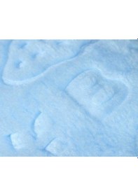 Resim Bahar Bebek Beyaz Peluş Bebek Battaniyesi 100X120 
