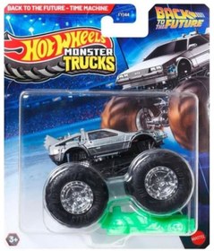 Resim Hot Wheels Monster Trucks Back To The Future Time Machine Gri 