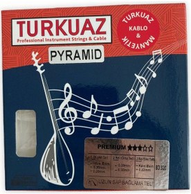 Resim Turkuaz Uzun Sap Bağlama Teli Pyramıd Saz Teli - 0.20Mm-0.30Mm 