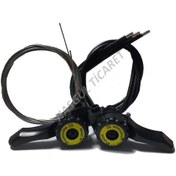 Resim Hsgl Bisiklet Vites Kolu Ty-5 Mod Sağ Sol Takım Beyaz - Mavi 