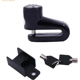 Resim Pengfushop5 Siyah Stil T8WF Hırsızlık Önleyici Disk Disk Fren Rotor Scooter Bisiklet Bisiklet Motosiklet Için Güvenlik Kilidi (Yurt Dışından) 