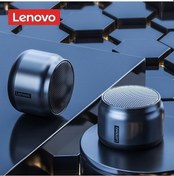 Resim Lenovo K3 Bluetooth Hoparlör Taşınabilir Kablosuz Ses Sistemi Rf Bağlantılı Yüksek Ses Kalitesi - Gümüş 