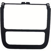 Resim Topnotch 1 Parça Volkswagen Jetta Golf Mk5 Mk6 2011 Oto Radyo Çerçeve Trimi Klima Kontrollü Siyah Kapak 