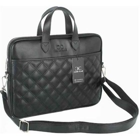 Resim Case Club 1417 Slim Küçük Kapiton Desen 13,3 İnç Omuz Askılı Macbook Air Pro Uyumlu Siyah 