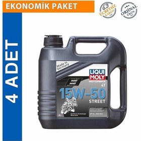 Resim Liqui Moly 15W-50 4t Street 4 L Motosiklet Motor Yağı (4 Adet) ( 