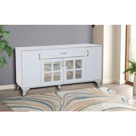 Resim Kdl 180 Lik Yüce Aynalı Desen Konsol Beyaz 