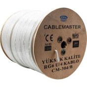 Resim 80 Tel Rg6 U4 Extra Bakır Koaksiyel Kablo 300 mt CM-304B 