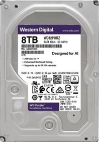 Resim Wd Purple 3.5" 8Tb 7200Rpm Sata Hard Disk Wd82Purz 