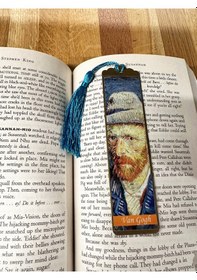 Resim Sanatsal Tablo Temalı Metal Kitap Ayracı Van Gogh- Gri Şapkalı Otoportre 