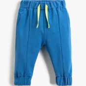 Resim Erkek Bebek Basic Jogger Eşofman Altı Beli Bağlamalı Cepli 