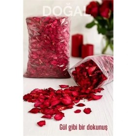 Resim Belle Fusion Mey Ithalat® Doğal Kurutulmuş Gül Yaprakları – Dekoratif, Aromatik ve Romantik Kullanım Için 70G Paket 