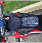 Resim Novahub Manyetik Motosiklet Tank Çantası, Su Geçirmez 6.5 Dokunmatik Kılıf, Omuz Askısı Siyah 