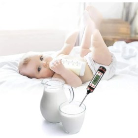 Resim Buffer® Dijital Gıda Termometresi Süt,et,yoğurt Mayalama,mama Derecesi Ölçer Gıda Termometresi 