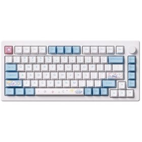 Resim Akko MOD 007 HE PC Stellar Journey Hall Effect Cream Yellow Magnetic Switch RGB Mekanik Oyuncu Klavye 