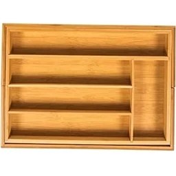 Resim Mena Rise 7 Bölmeli Bambu Kaşıklık Antibakteriel Çekmece Içi Düzenleyici Organizer 