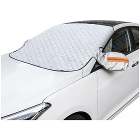Resim Neevoyu Araba Ön Cam Koruyucu - Mevsimler Arası Kullanim, Buz/snow/güneş Engeli, Alüminyum Folyo + Bezi, 243x105cm, Manyetik Antiçalinti, Suv/sedan Uyumlu 