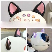 Resim ABS Kedi Kulaklıklarını Süslemek İçin Evrensel Yapışkanlı Etiketler, Motosikletler, E-Bikeler ve Yetişkin Bisikletleri İçin İdeal—Motosiklet Ekipmanınızı veya Bisikletinizi Güçlendirmek İçin Mükemmel. 