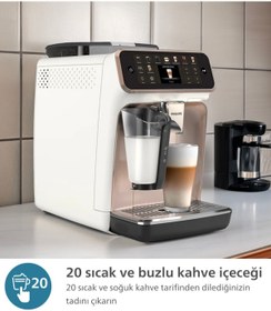 Resim Philips 5500 Serisi Premium Tam Otomatik Lattego Espresso Makinesi, Silentbrew, 20 Sıcak & Soğuk Içecek 