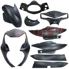 Resim Kuba Space 50cc Scooter Kaporta Seti 9 Parça Koyu Yeşil 
