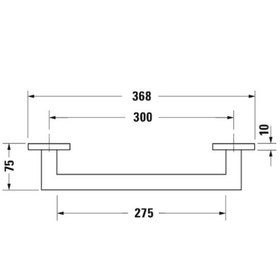 Resim Duravit Karree Küvet Tutamağı Krom 