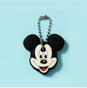 Resim Mınıso 46 Modelli Toptan Anime Anahtarlık Kapağı - Minnie Karikatür Taşınabilir Anahtarlık Tutucu Mavi Gri 